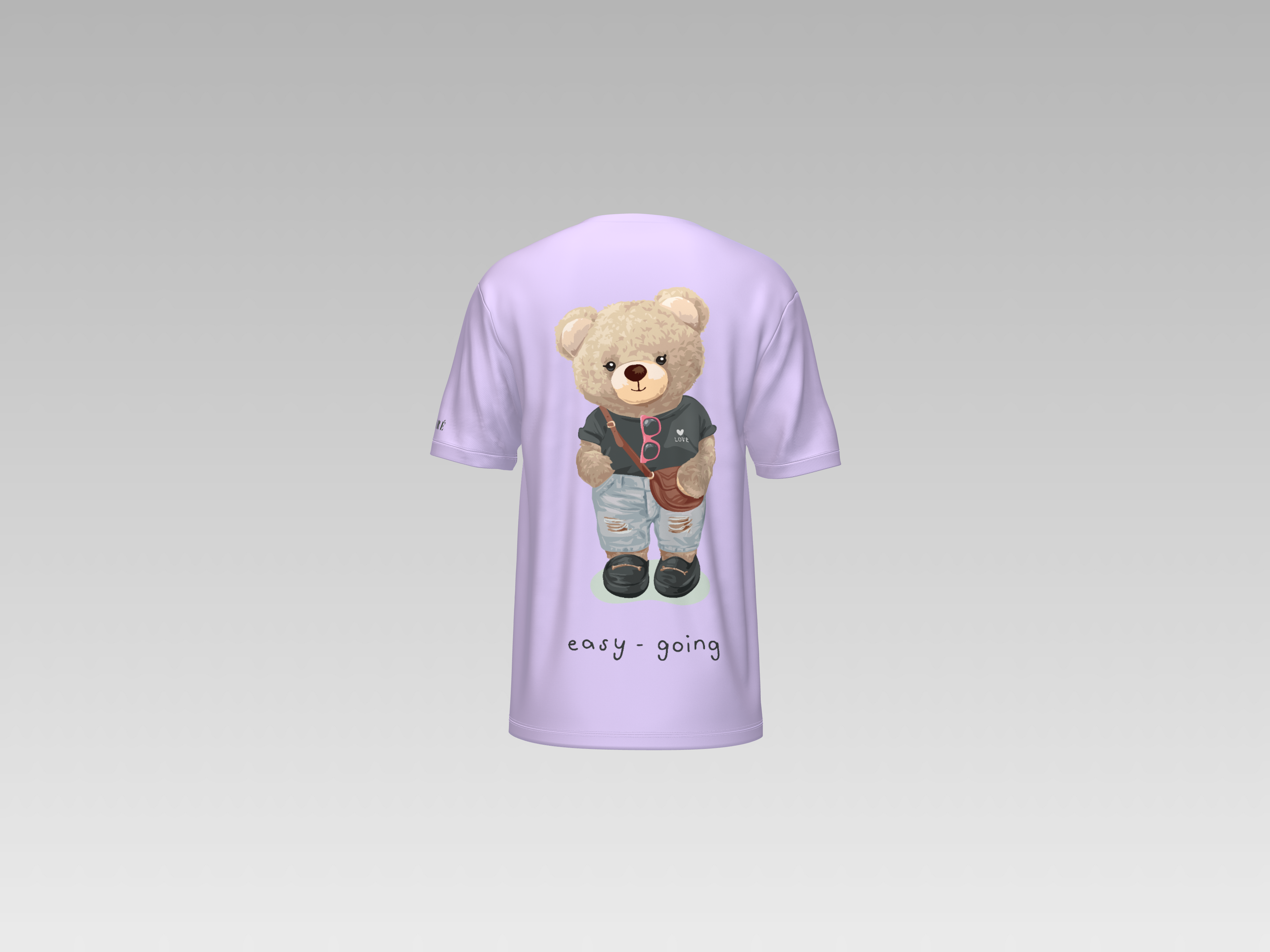 EASY GOING TEDDY PRINTED T-SHIRT