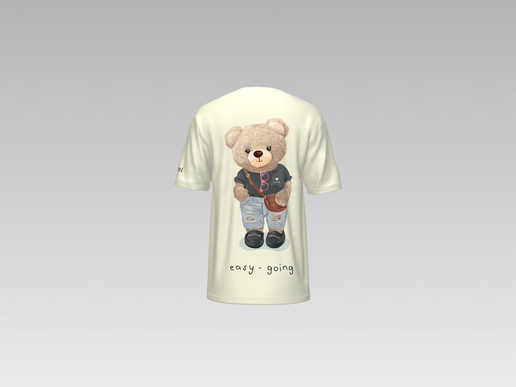 EASY GOING TEDDY PRINTED T-SHIRT