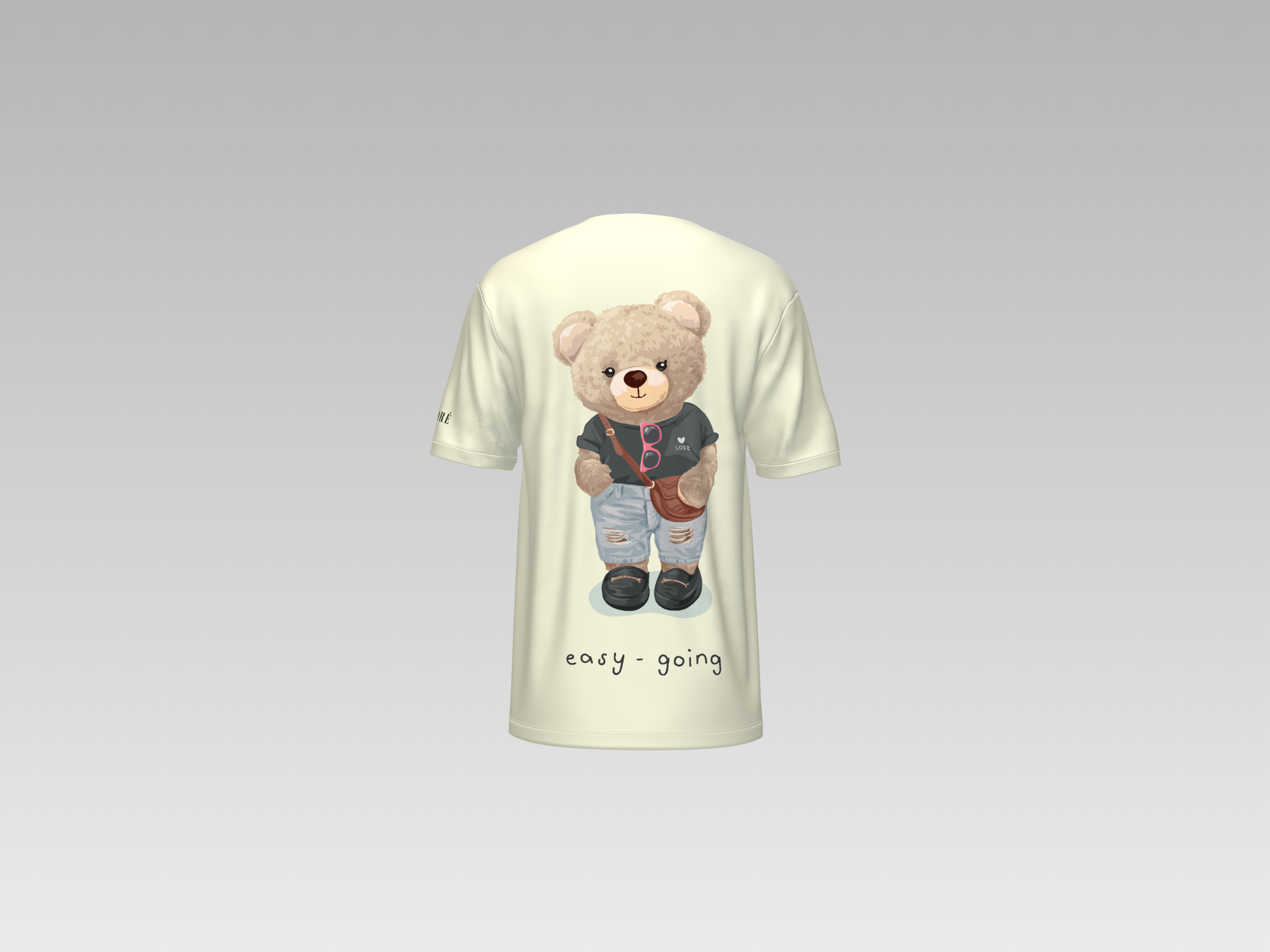 EASY GOING TEDDY PRINTED T-SHIRT