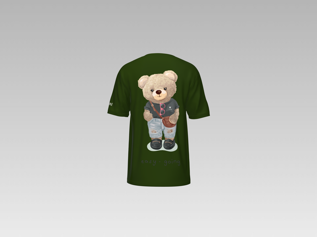 EASY GOING TEDDY PRINTED T-SHIRT