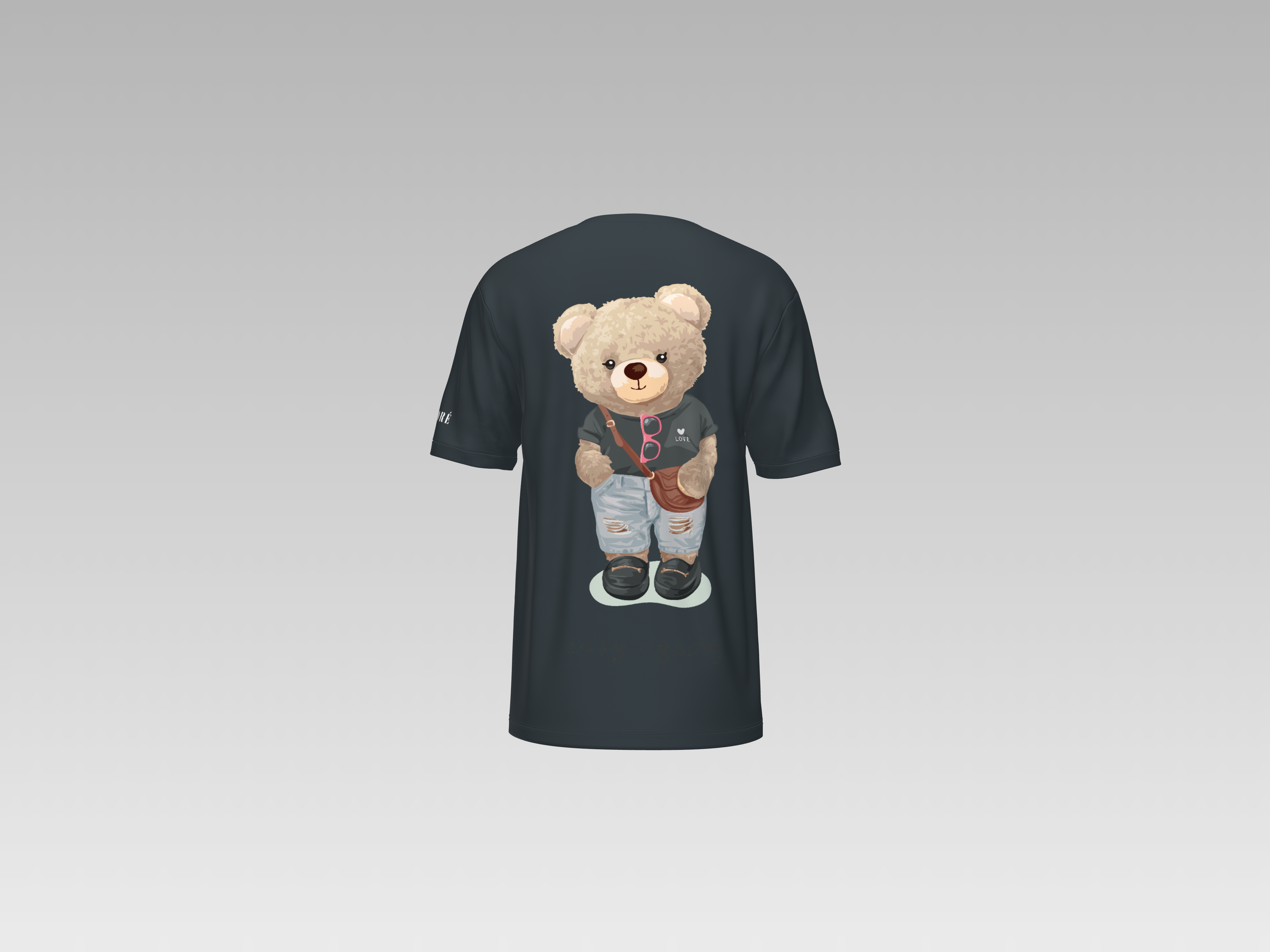 EASY GOING TEDDY PRINTED T-SHIRT