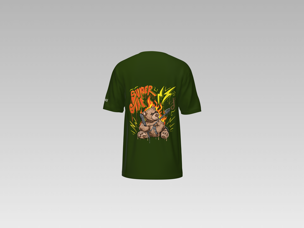 SUPER STAR TEDDY PRINTED T-SHIRT