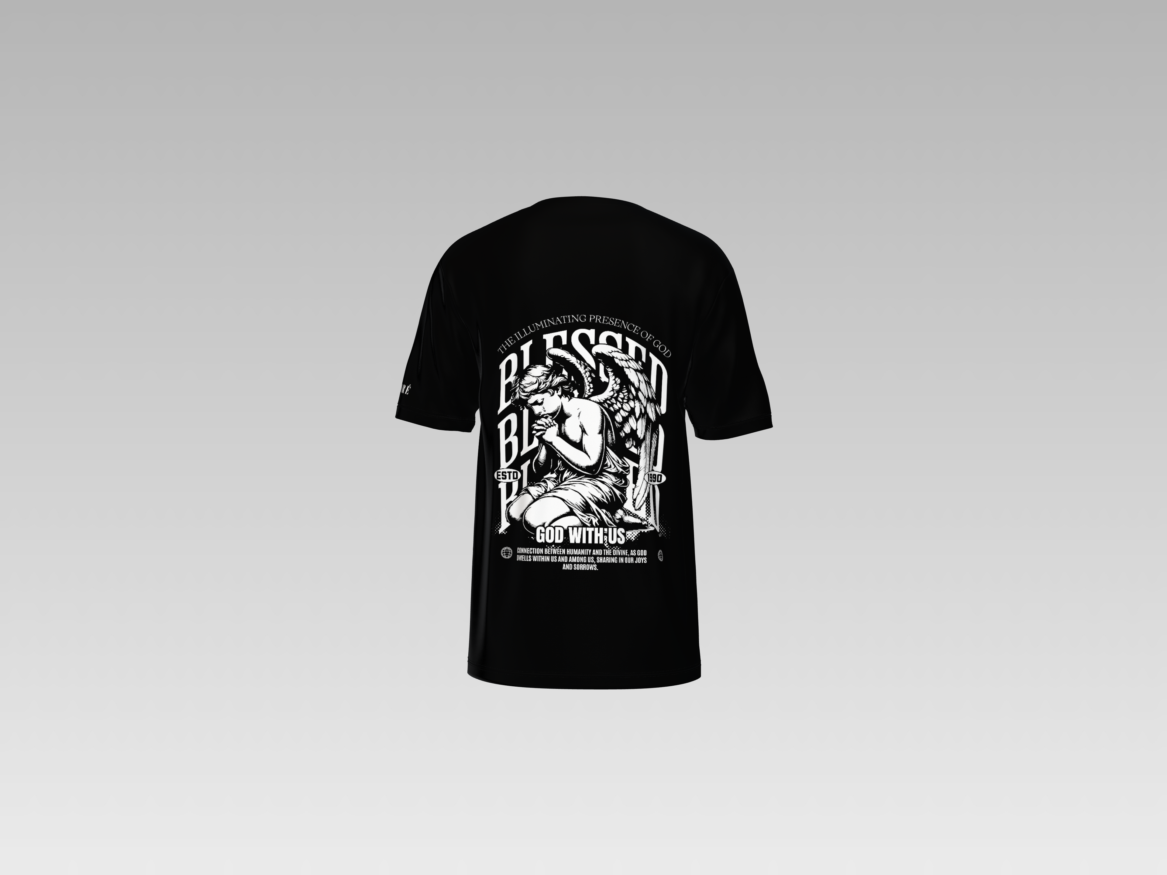 GOD WITH US PRINTED T-SHIRT
