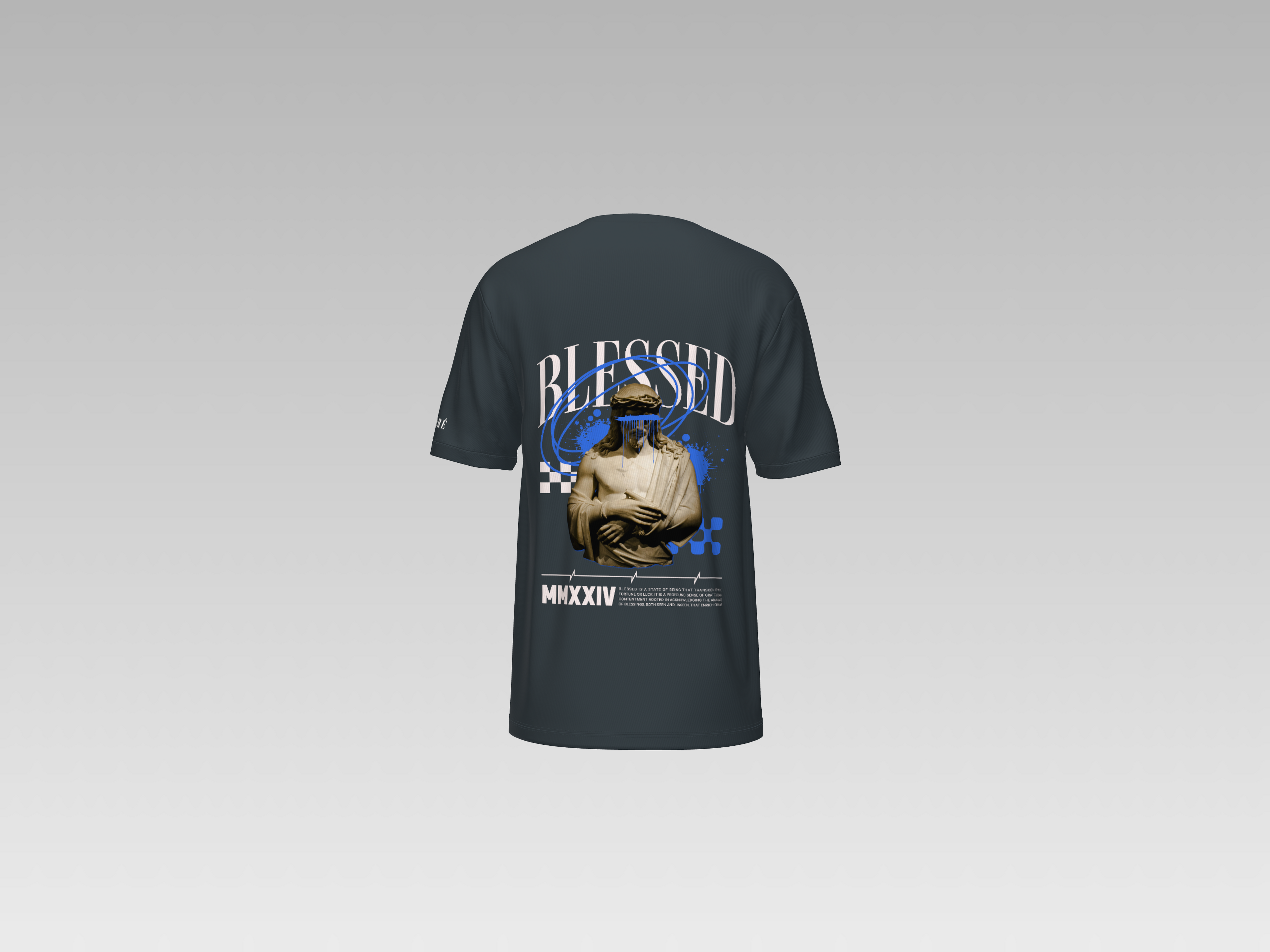 BLESSED PRINTED T-SHIRT