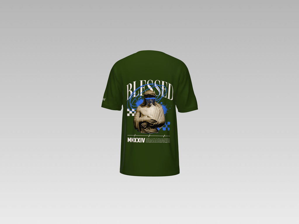 BLESSED PRINTED T-SHIRT