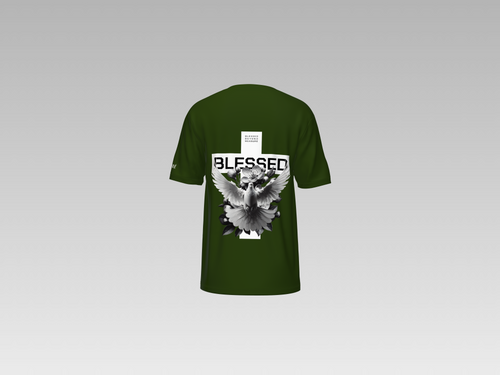 BLESSED PRINTED T-SHIRT