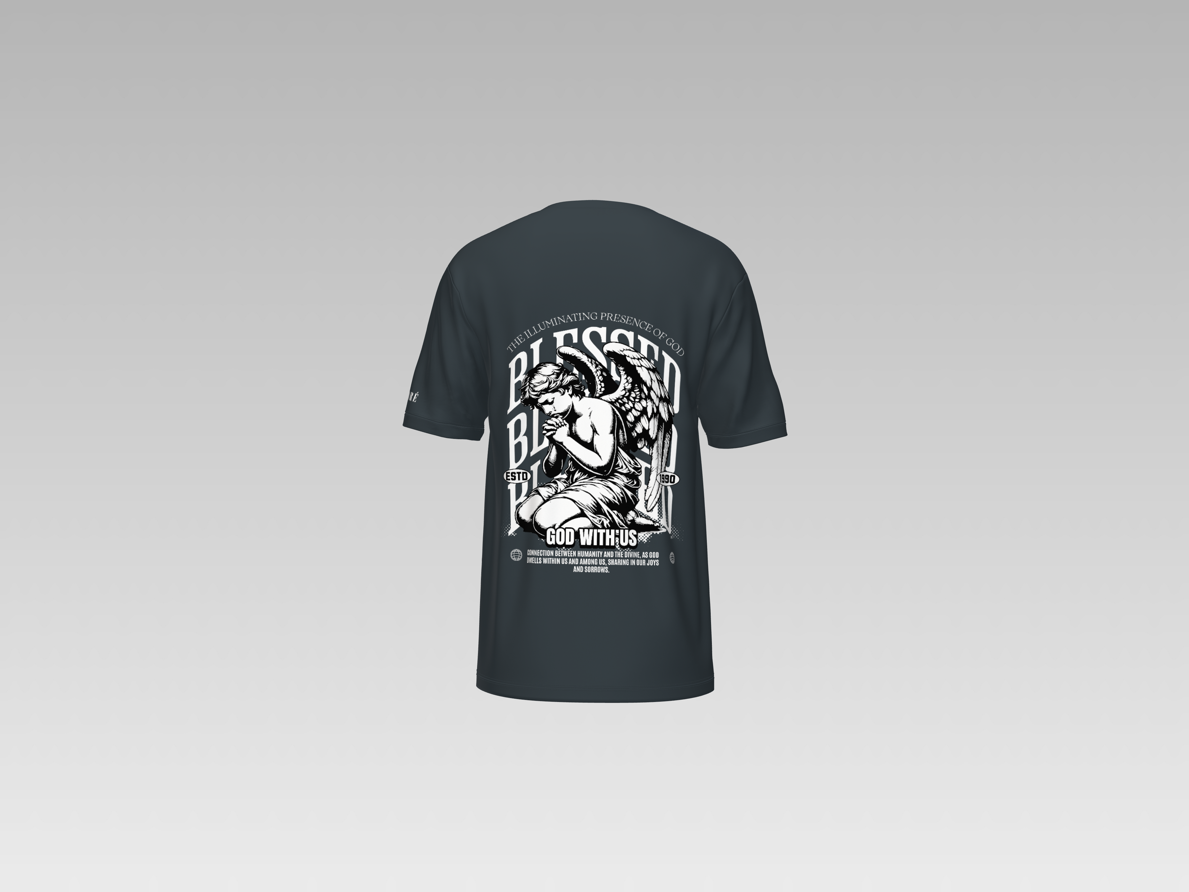 GOD WITH US PRINTED T-SHIRT