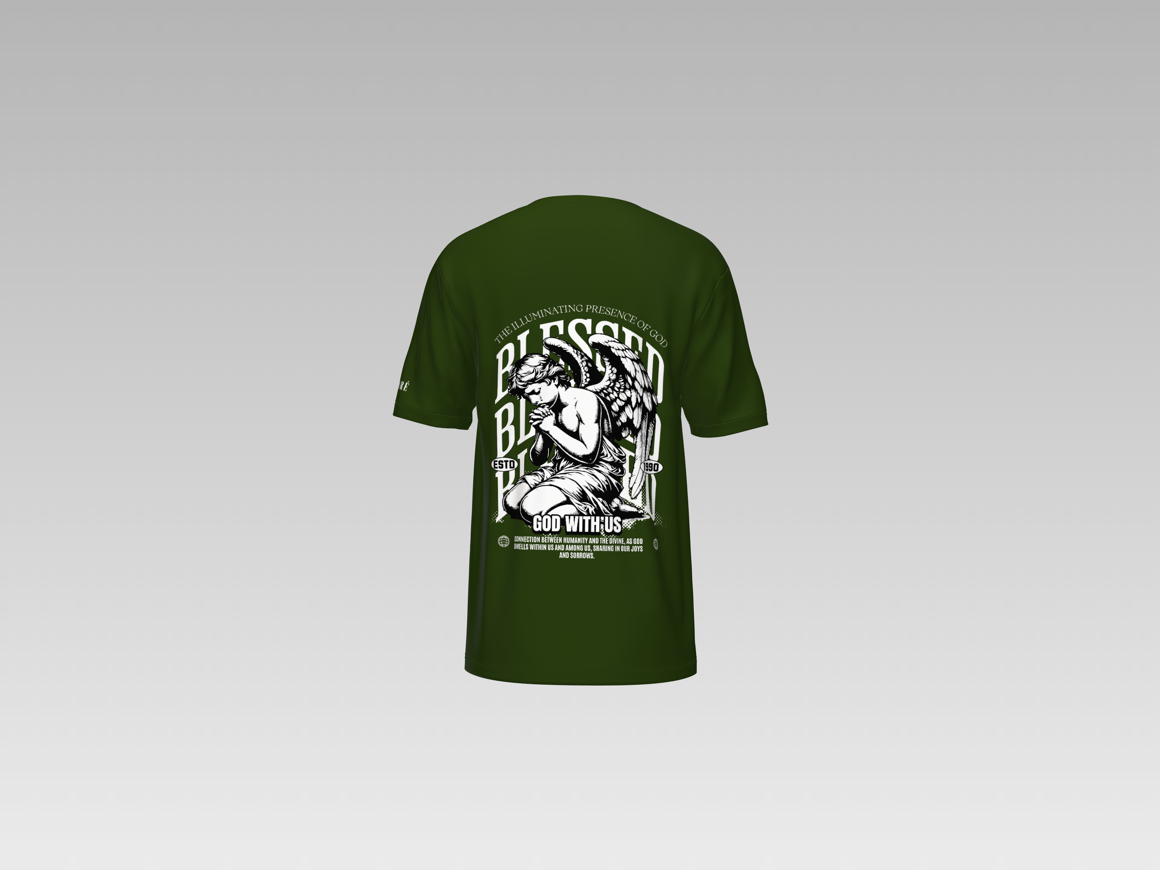 GOD WITH US PRINTED T-SHIRT