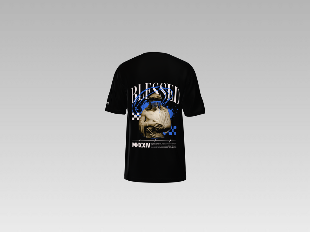 BLESSED PRINTED T-SHIRT