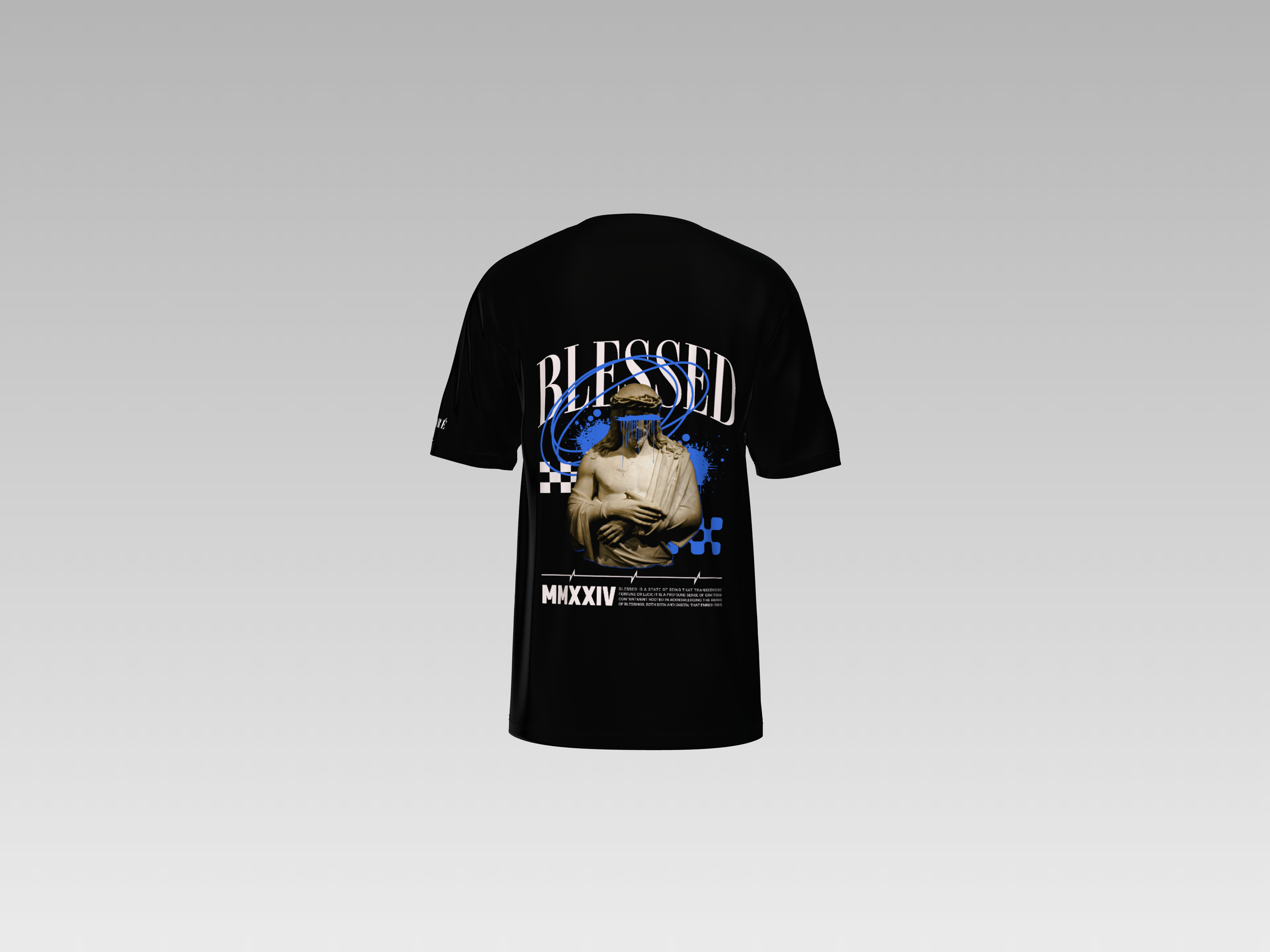 BLESSED PRINTED T-SHIRT
