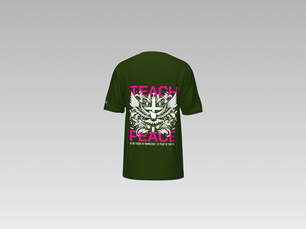 TEACH PEACE PRINTED T-SHIRT