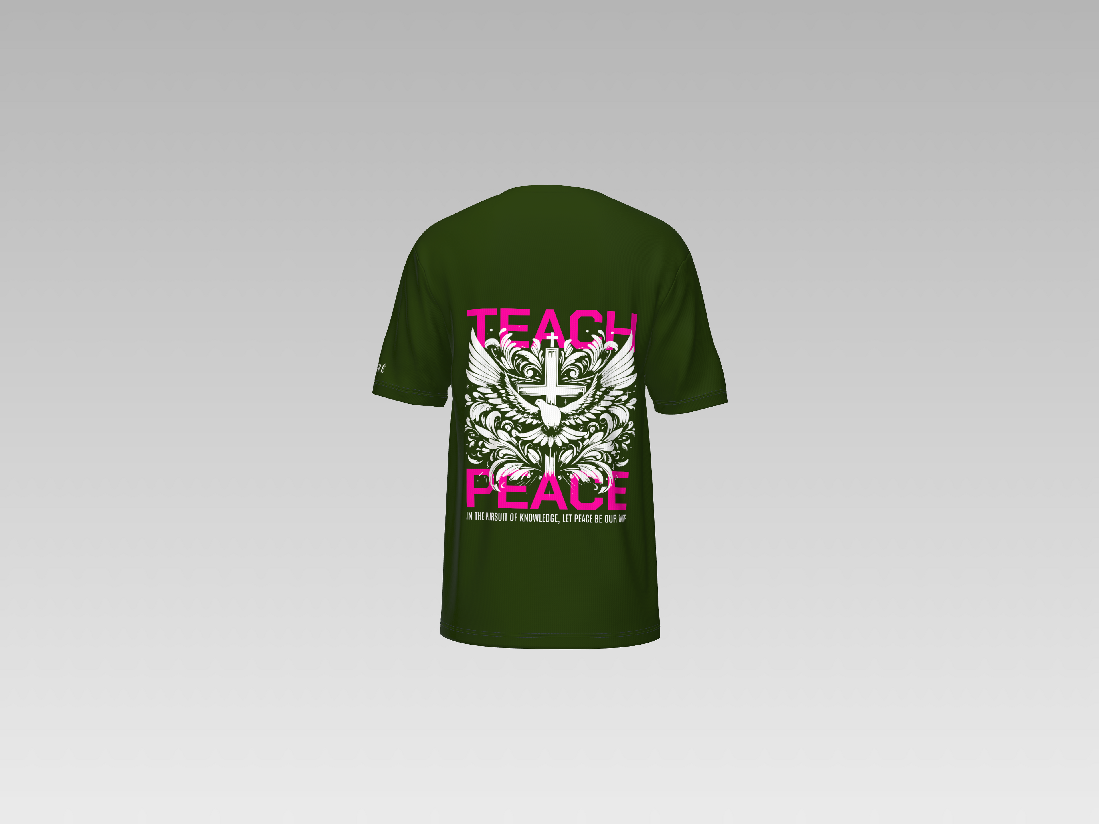 TEACH PEACE PRINTED T-SHIRT