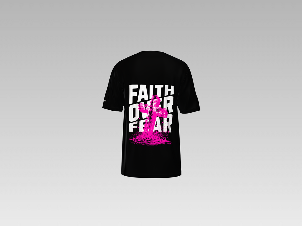 FAITH OVER FEAR PRINTED T-SHIRT
