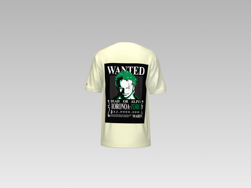 ZORO WANTED PRINTED T-SHIRT