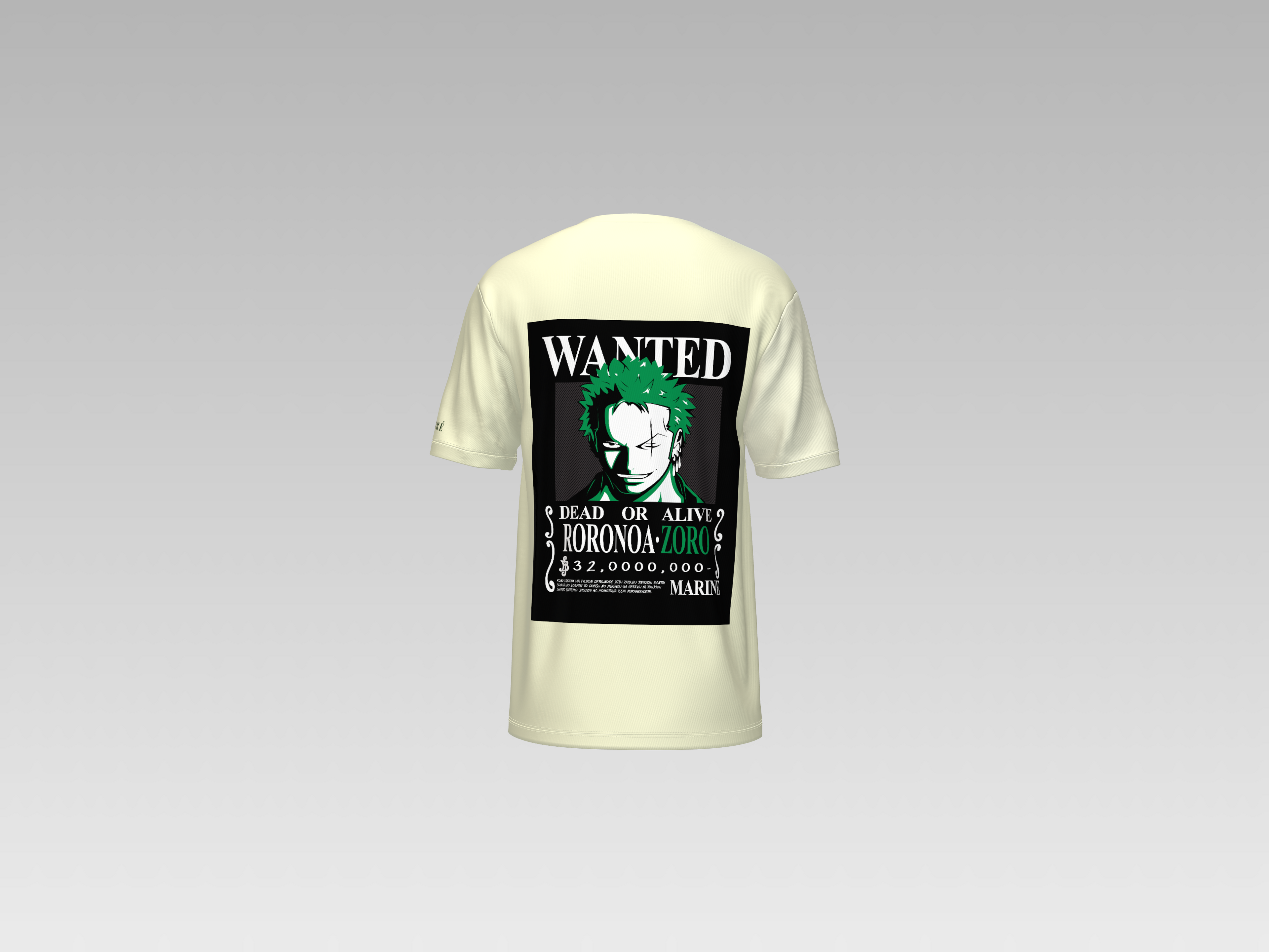 ZORO WANTED PRINTED T-SHIRT