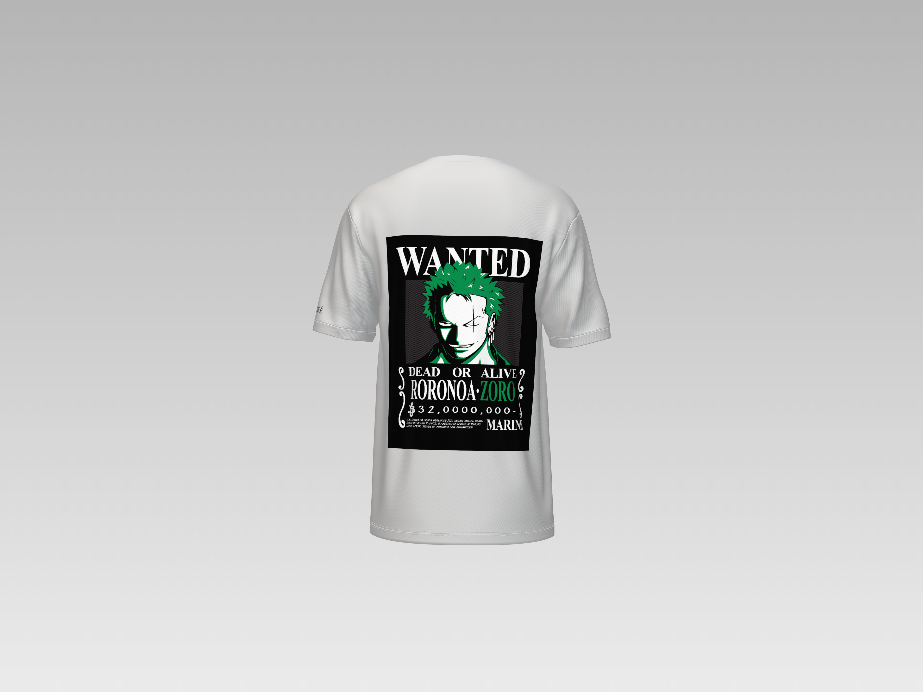 ZORO WANTED PRINTED T-SHIRT