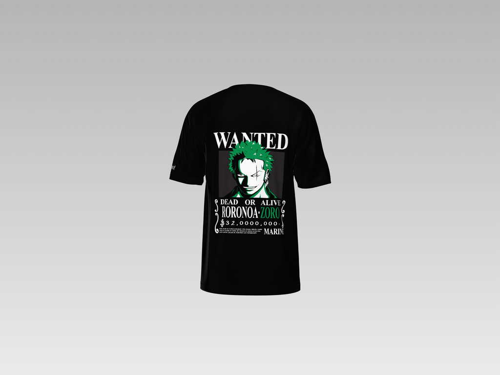 ZORO WANTED PRINTED T-SHIRT