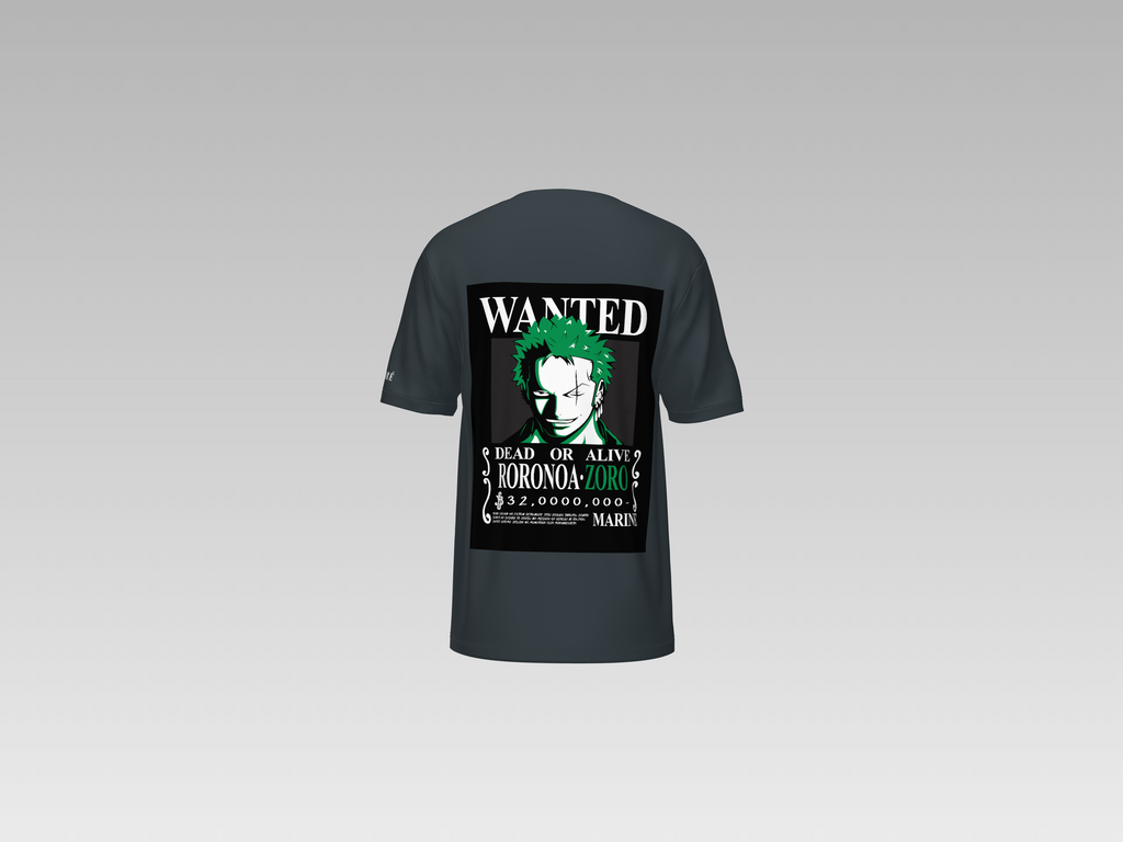 ZORO WANTED PRINTED T-SHIRT