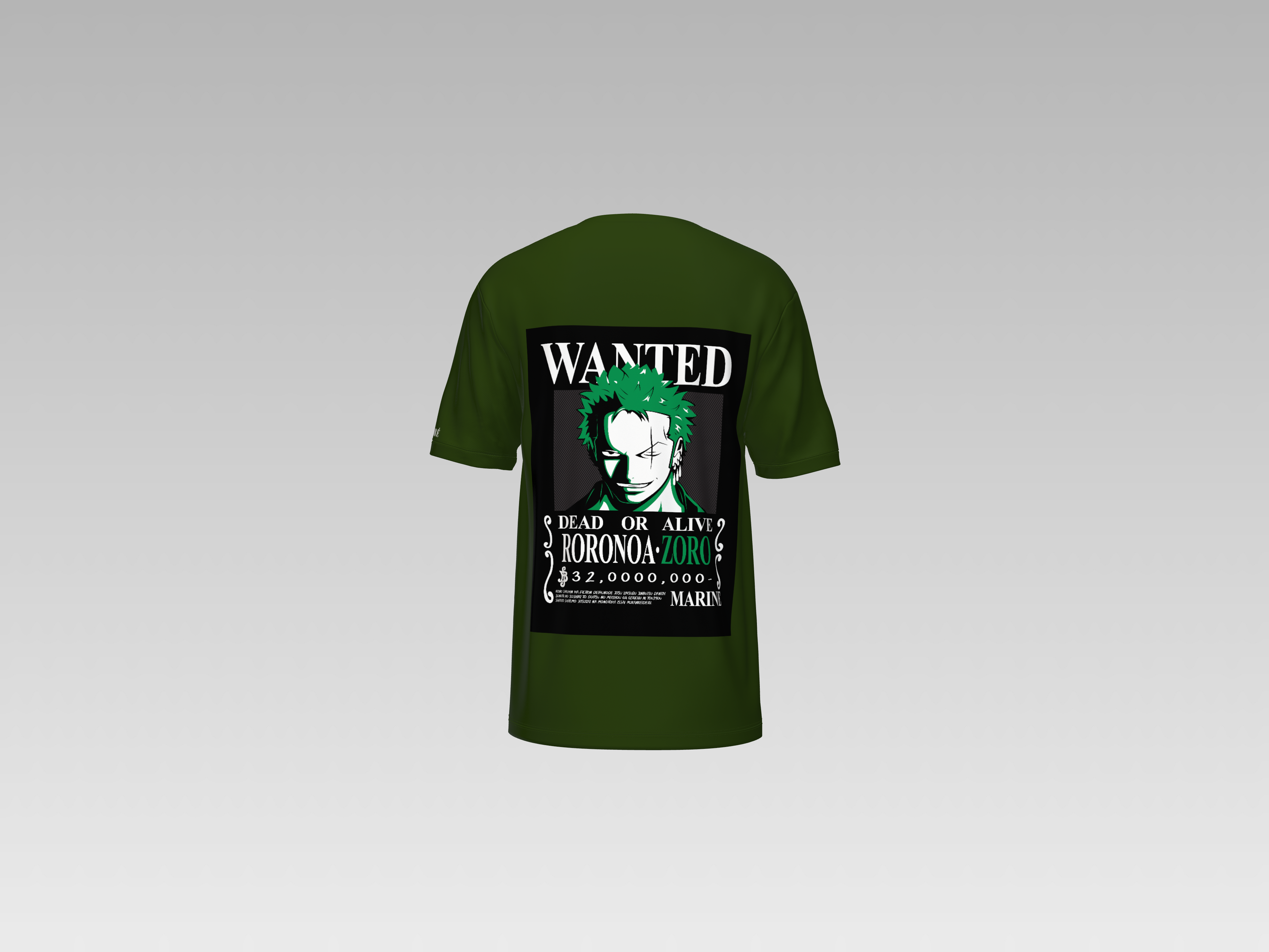 ZORO WANTED PRINTED T-SHIRT
