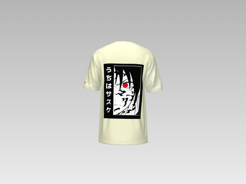 SASUKE UCHIHA PRINTED T-SHIRT