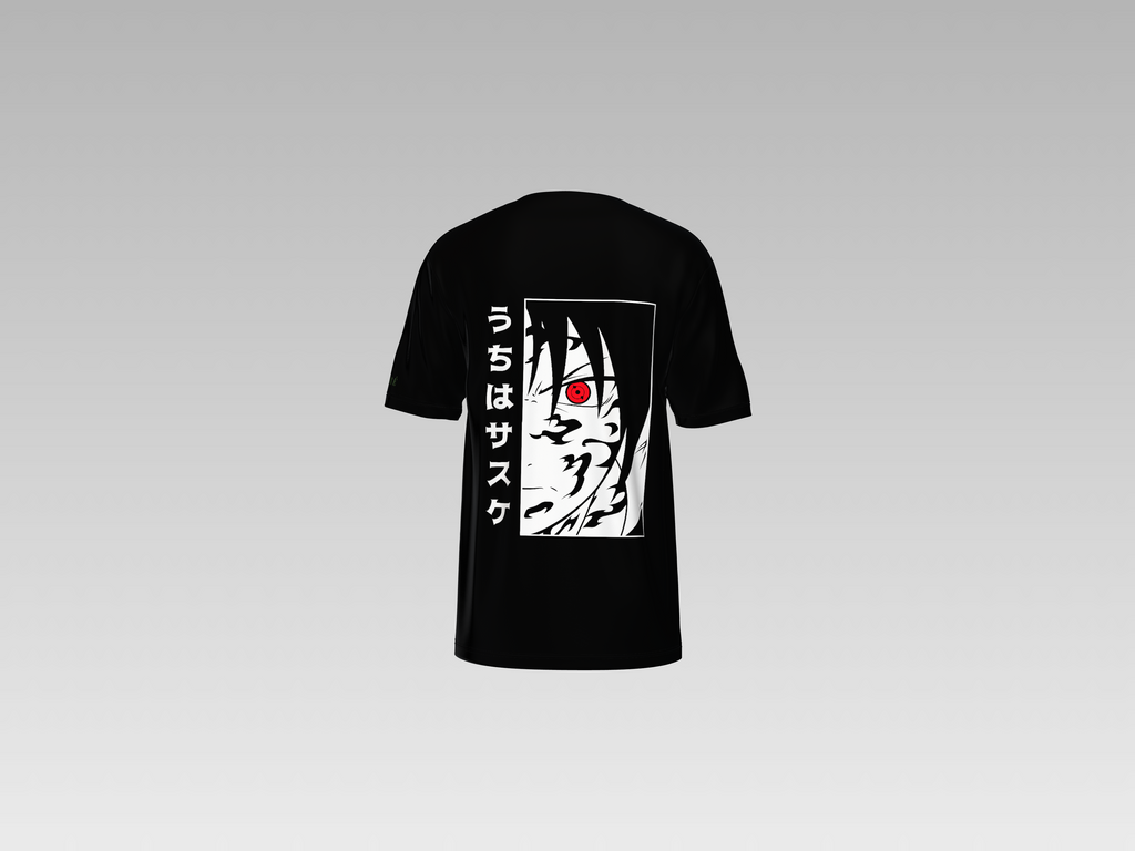 SASUKE UCHIHA PRINTED T-SHIRT