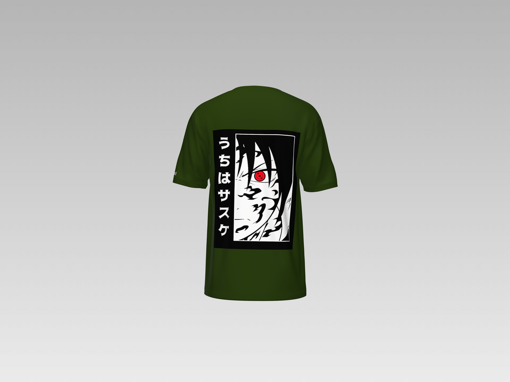 SASUKE UCHIHA PRINTED T-SHIRT