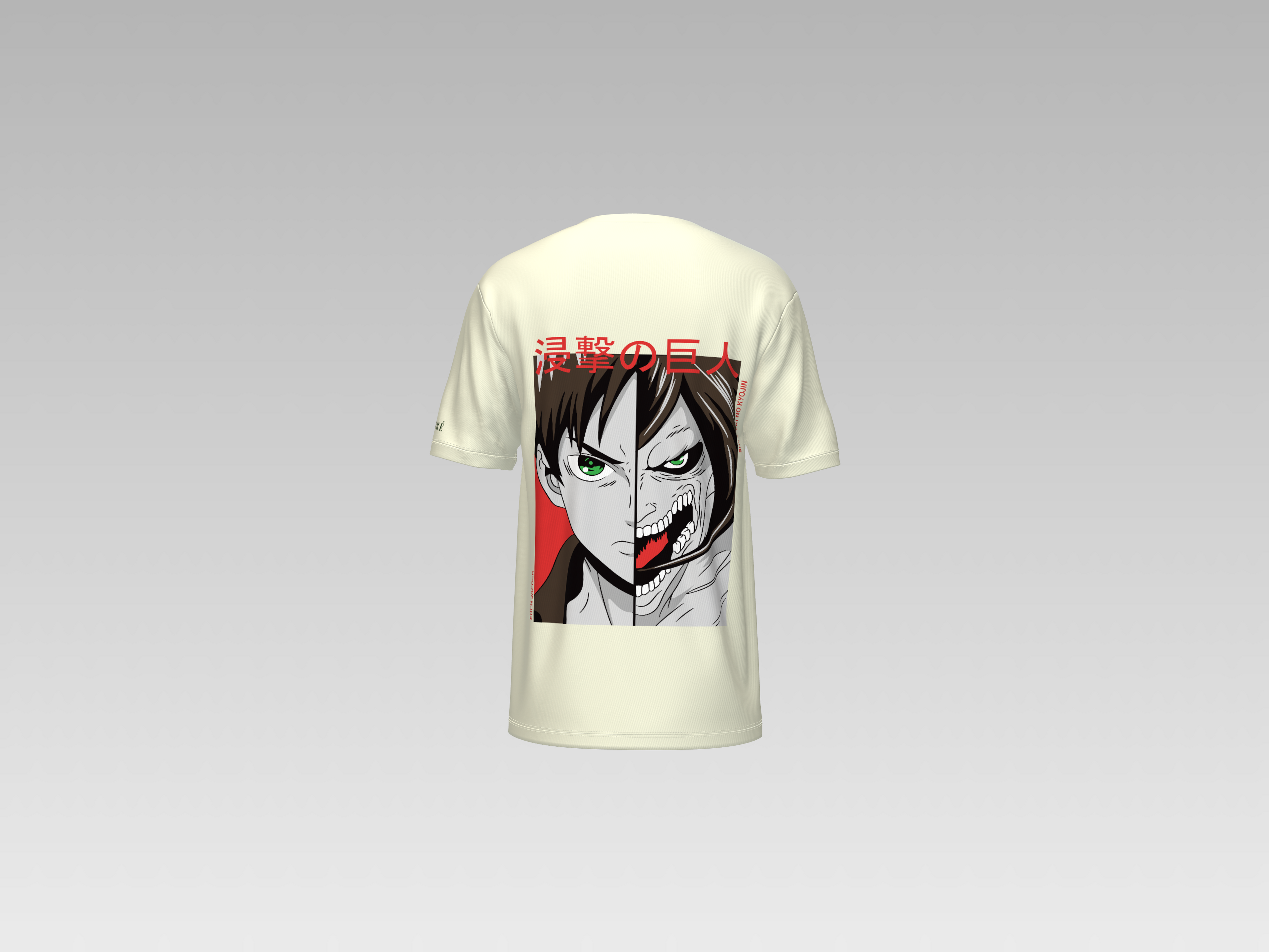 EREN YEAGER PRINTED T-SHIRT