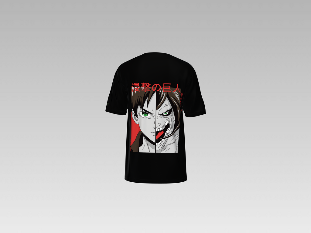 EREN YEAGER PRINTED T-SHIRT