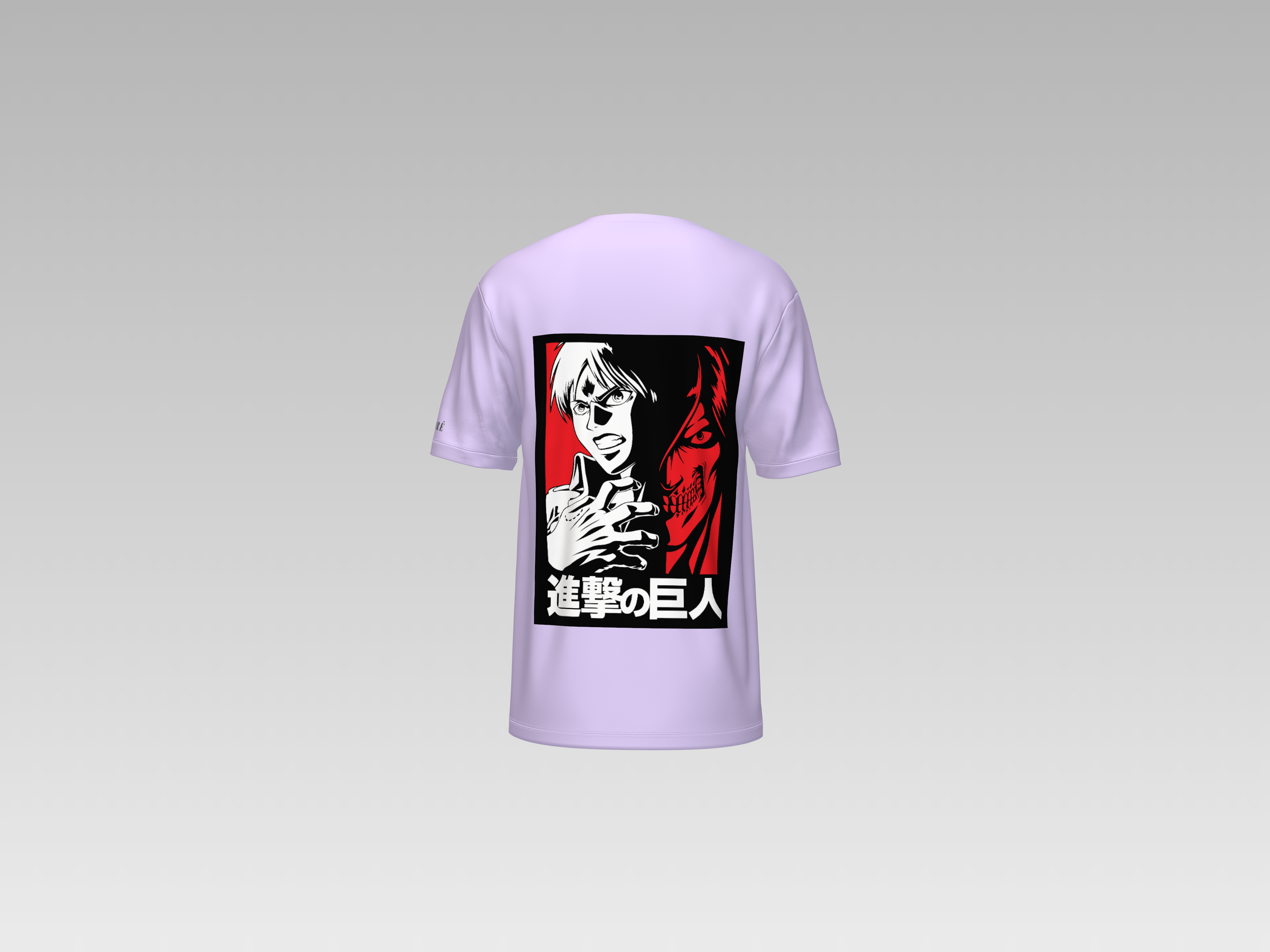AOT- WHITE TITAN  PRINTED T-SHIRT
