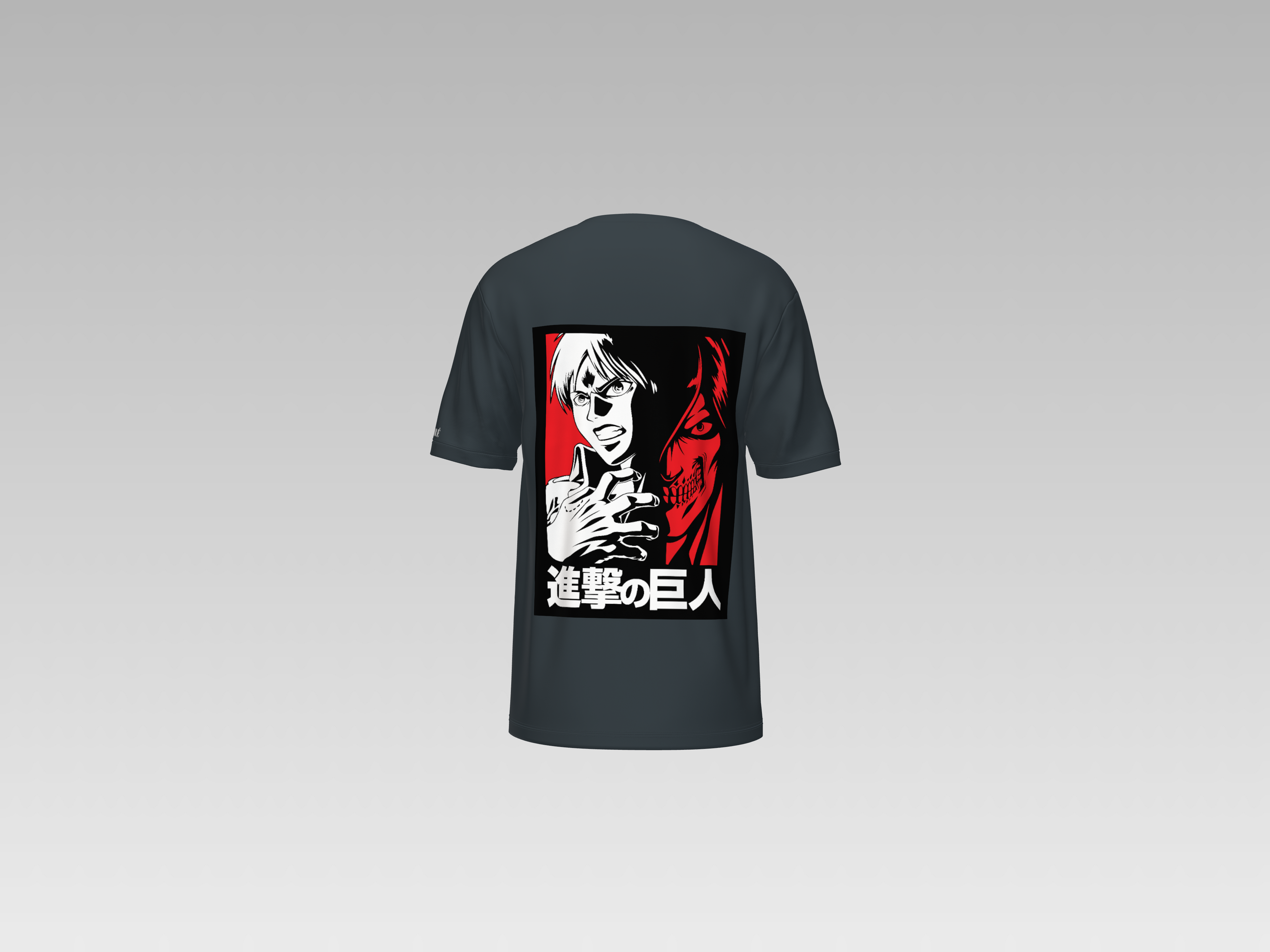 AOT- WHITE TITAN  PRINTED T-SHIRT