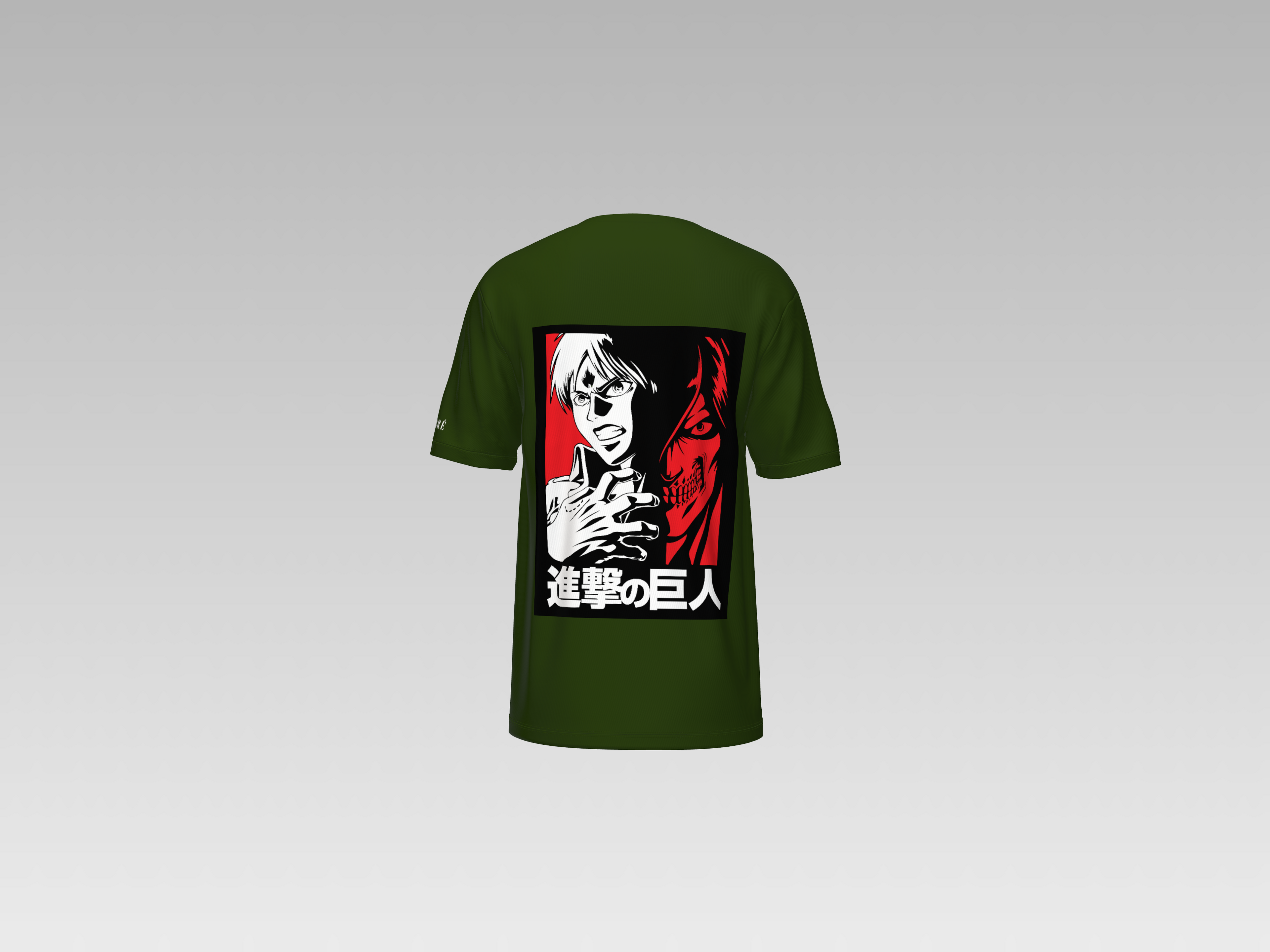AOT- WHITE TITAN  PRINTED T-SHIRT