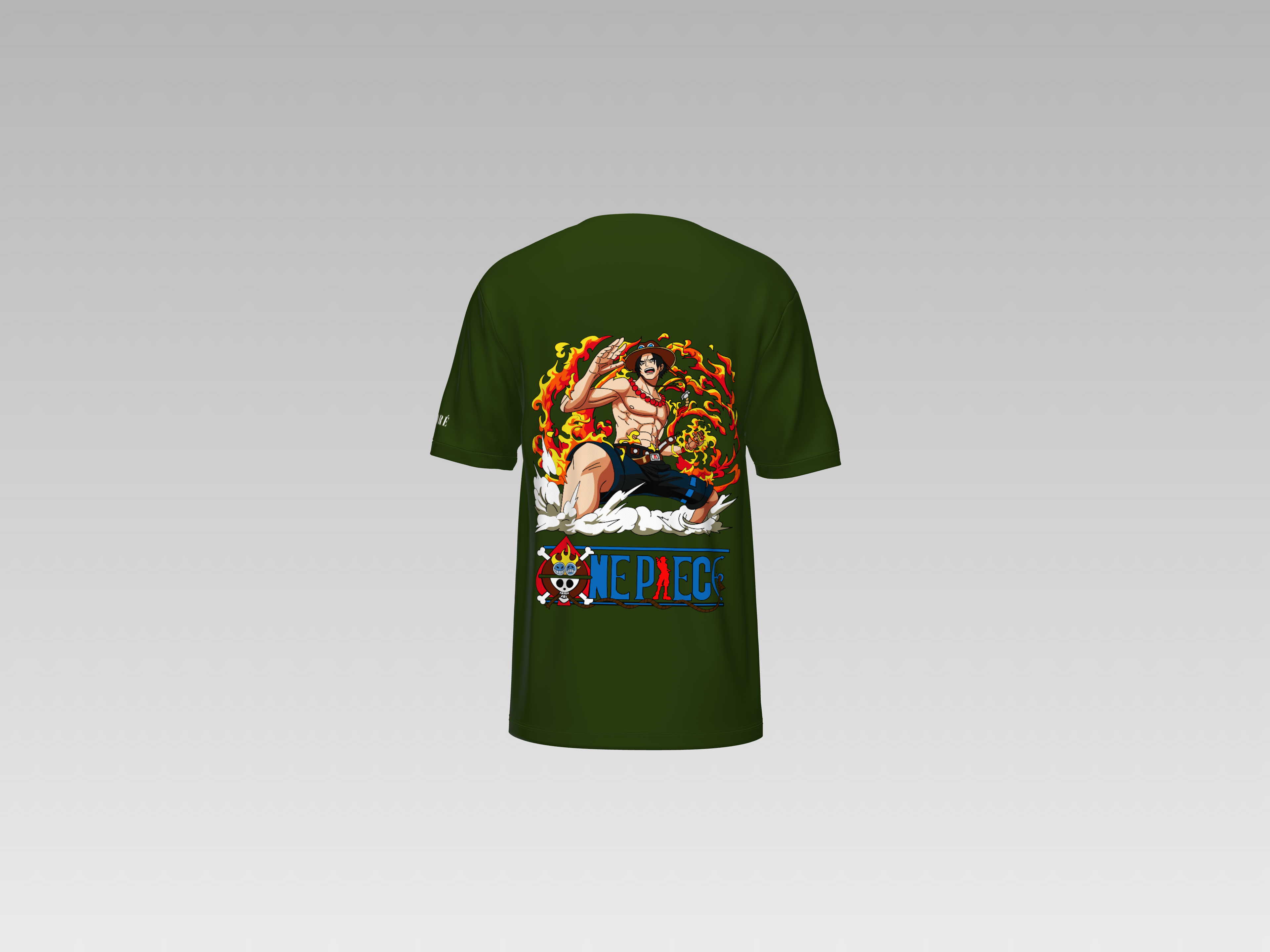 PORTGAS D ACE PRINTED T-SHIRT