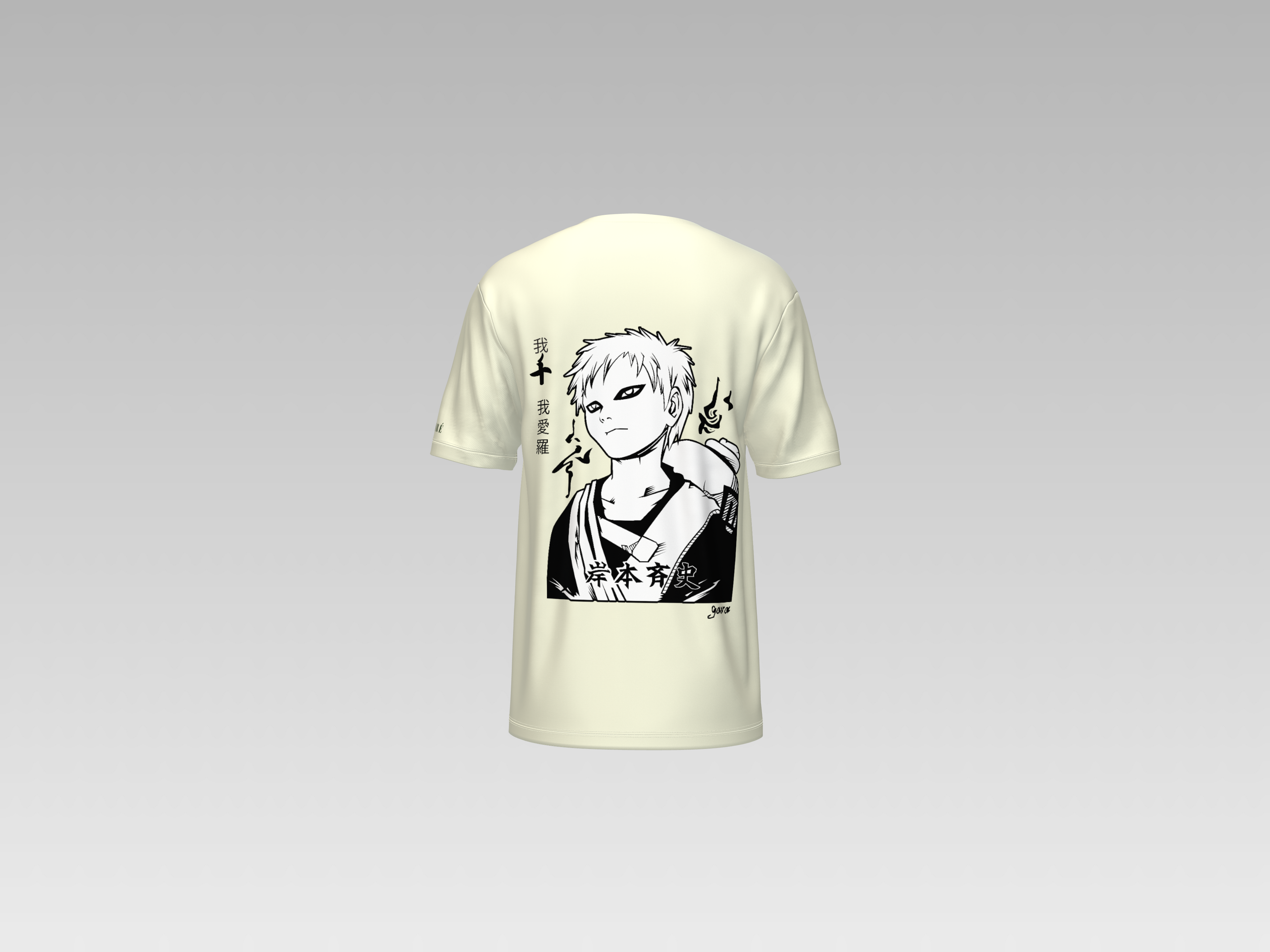 GAARA NARUTO PRINTED T-SHIRT