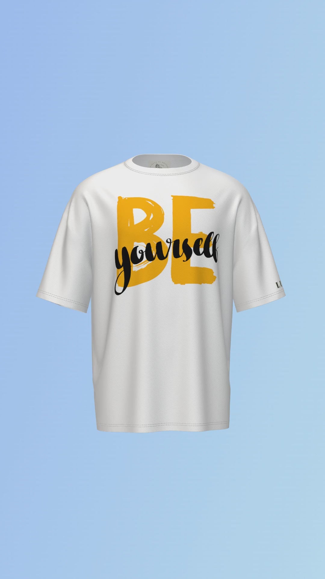 BE YOURSELF PRINTED T-SHIRT