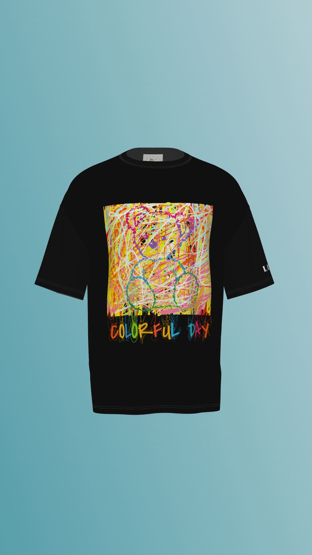 COLOURFULL DAY  PRINTED T-SHIRT