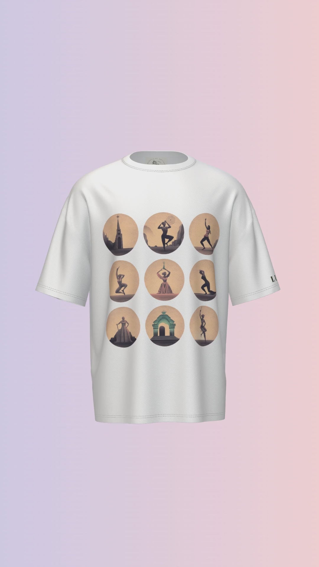 YOGA MUDRA PRINTED T-SHIRT