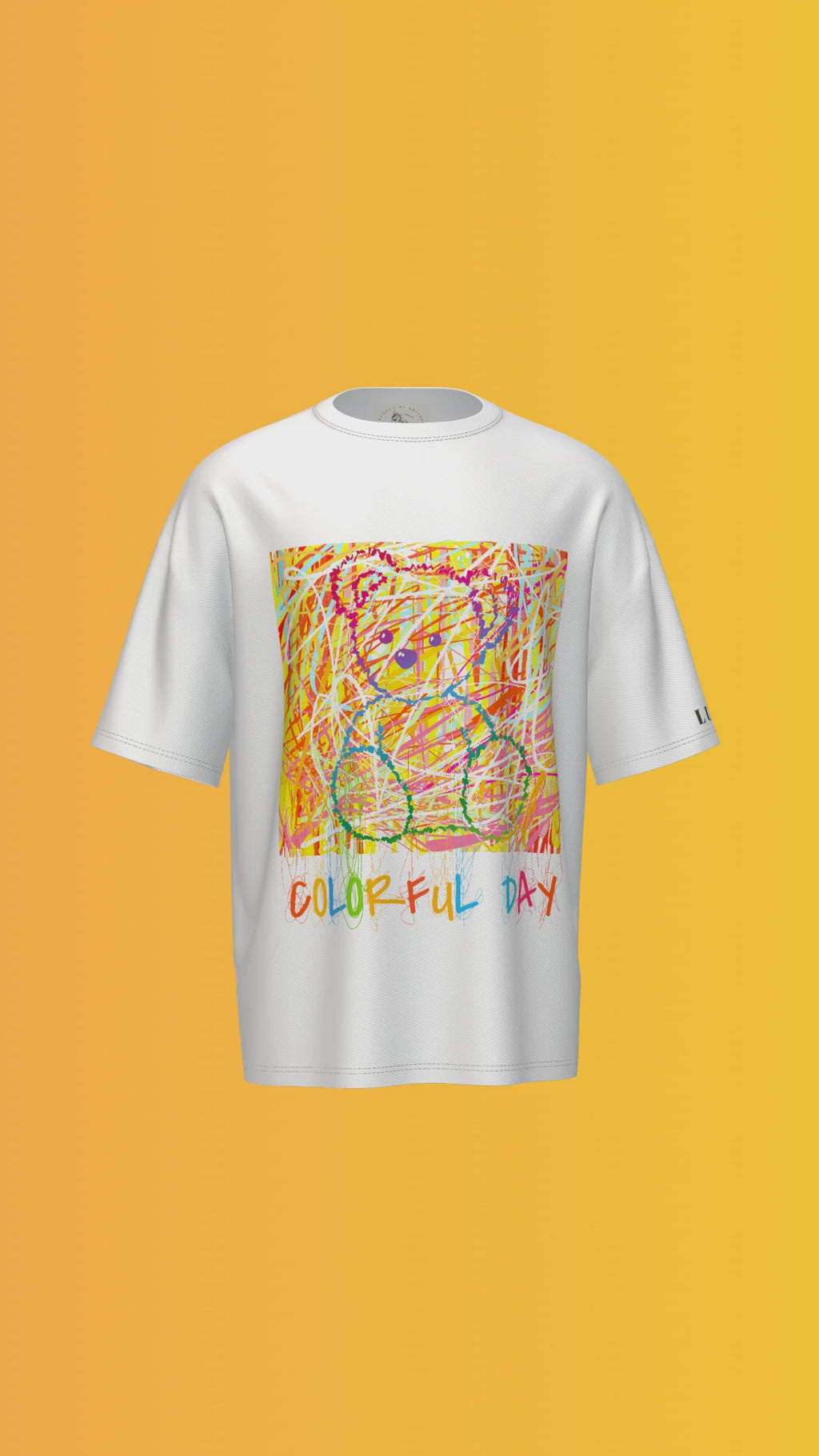 COLOURFULL DAY  PRINTED T-SHIRT