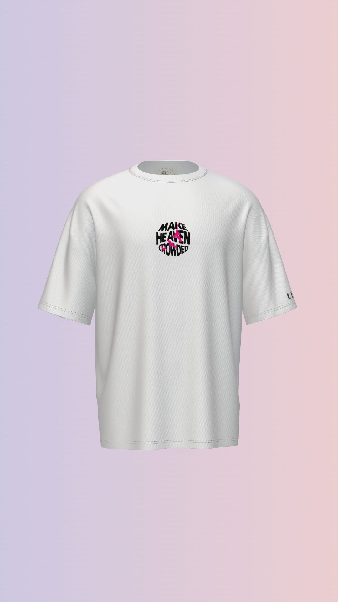 MAKE HEAVEN CROWDED PRINTED T-SHIRT